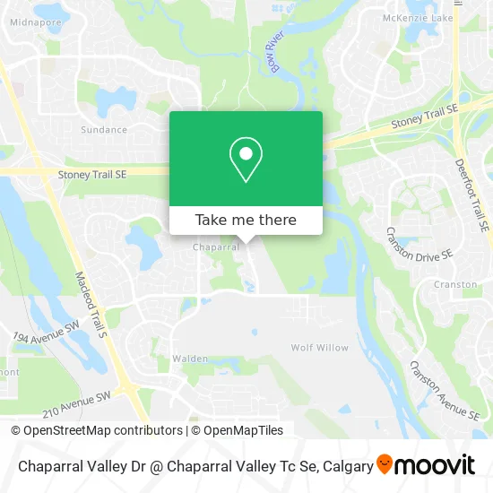Chaparral Valley Dr @ Chaparral Valley Tc Se map
