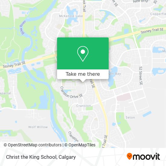Christ the King School map