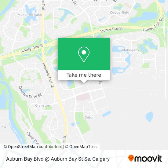 Auburn Bay Blvd @ Auburn Bay St Se map