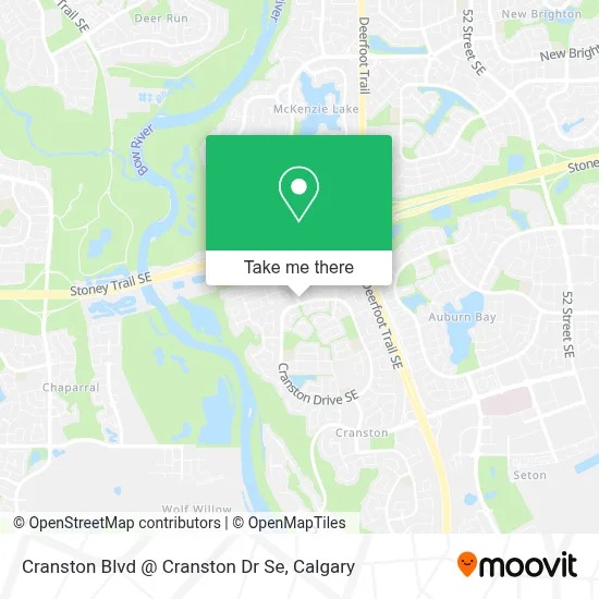 Cranston Blvd @ Cranston Dr Se map