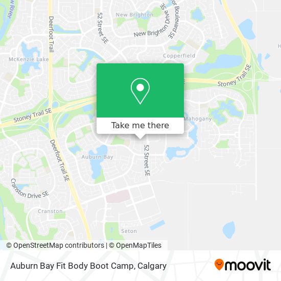 Auburn Bay Fit Body Boot Camp map