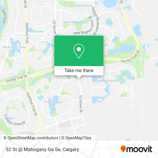 52 St @ Mahogany Ga Se map