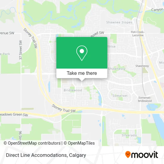 Direct Line Accomodations map