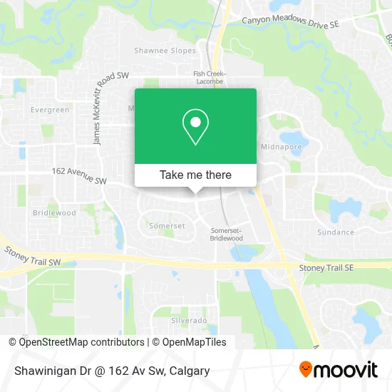 Shawinigan Dr @ 162 Av Sw map