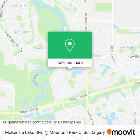 McKenzie Lake Blvd @ Mountain Park Ci Se map