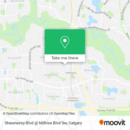 Shawnessy Blvd @ Millrise Blvd Sw plan