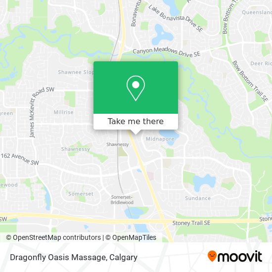 Dragonfly Oasis Massage map