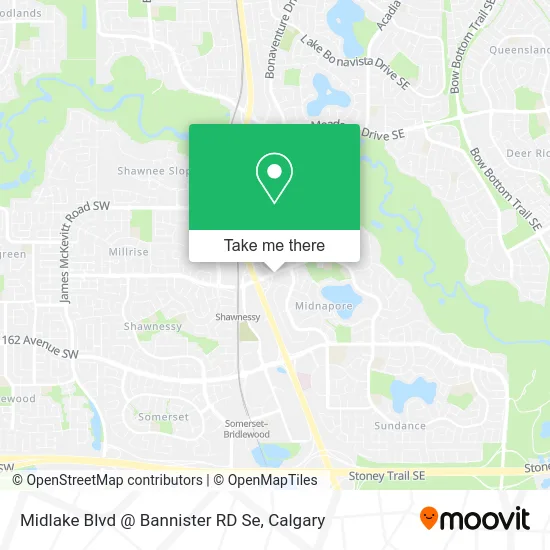 Midlake Blvd @ Bannister RD Se map