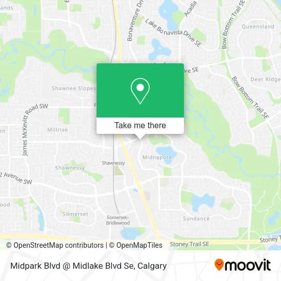 Midpark Blvd @ Midlake Blvd Se map