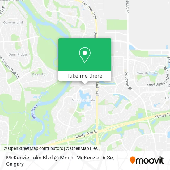 McKenzie Lake Blvd @ Mount McKenzie Dr Se map