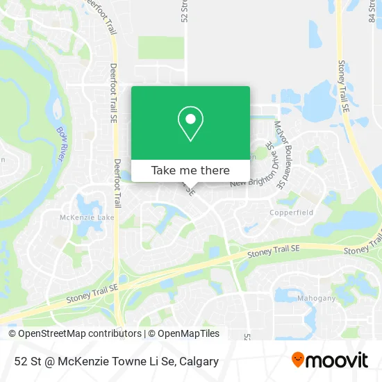52 St @ McKenzie Towne Li Se map