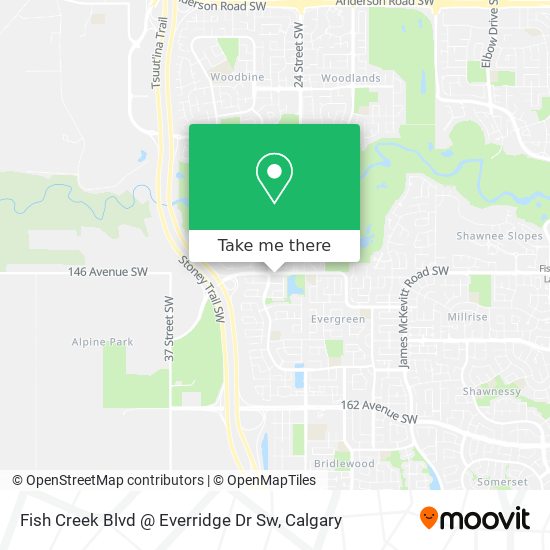 Fish Creek Blvd @ Everridge Dr Sw map