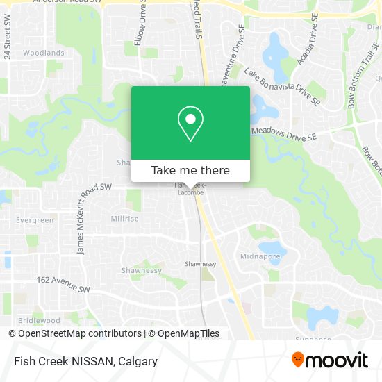 Fish Creek NISSAN map