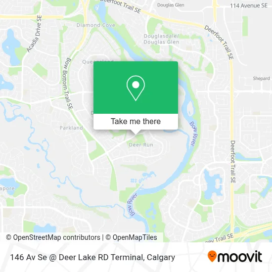 146 Av Se @ Deer Lake RD Terminal map