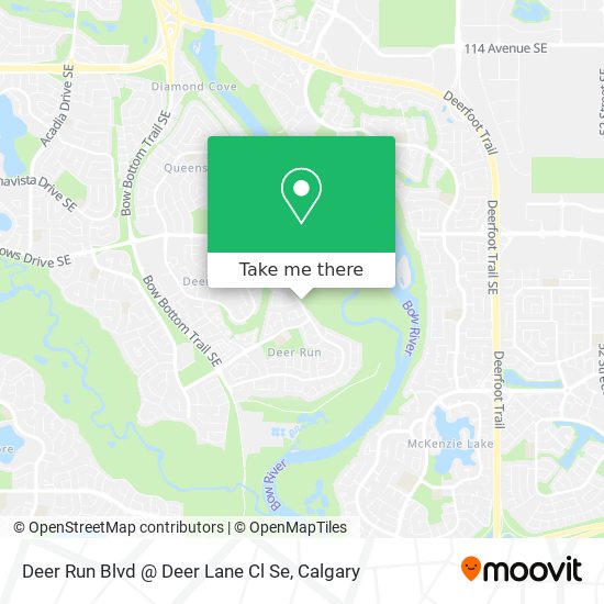 How To Get To Deer Run Blvd @ Deer Lane Cl Se In Calgary By Bus Or 