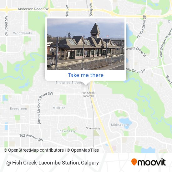 @ Fish Creek-Lacombe Station map