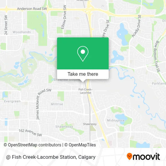 @ Fish Creek-Lacombe Station map