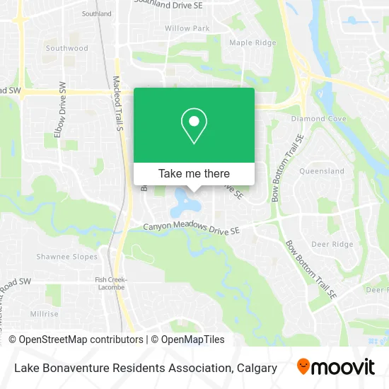 Lake Bonaventure Residents Association map