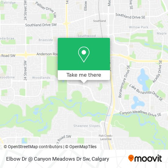 Elbow Dr @ Canyon Meadows Dr Sw plan