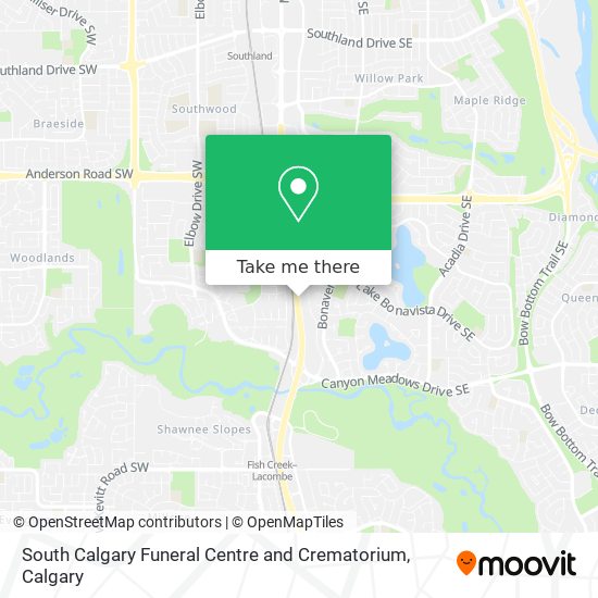 South Calgary Funeral Centre and Crematorium map