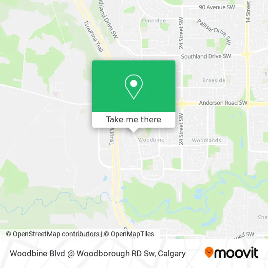 Woodbine Blvd @ Woodborough RD Sw map