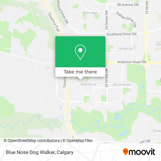 Blue Nose Dog Walker map