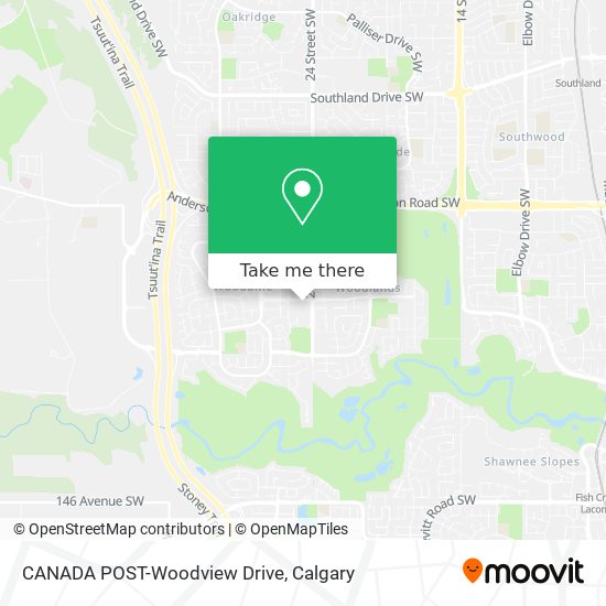 CANADA POST-Woodview Drive map