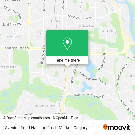 Avenida Food Hall and Fresh Market map