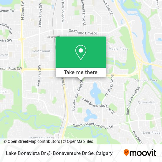 Lake Bonavista Dr @ Bonaventure Dr Se plan