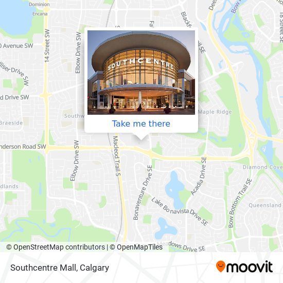 Southcentre Mall map