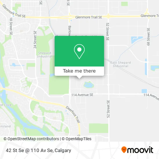 42 St Se @ 110 Av Se map