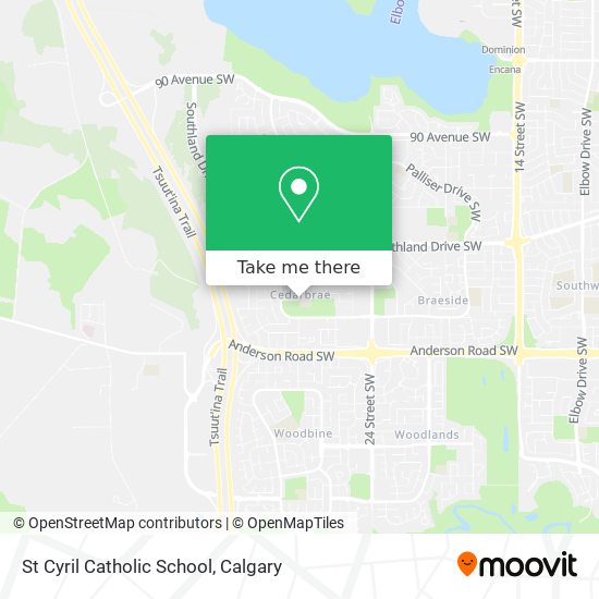 St Cyril Catholic School map
