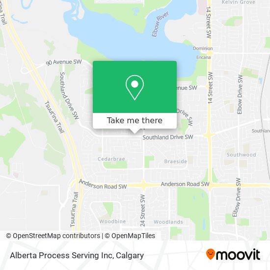 Alberta Process Serving Inc map