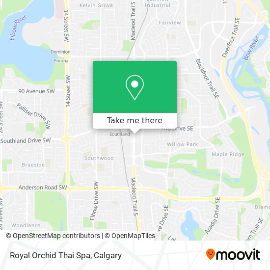 Royal Orchid Thai Spa map