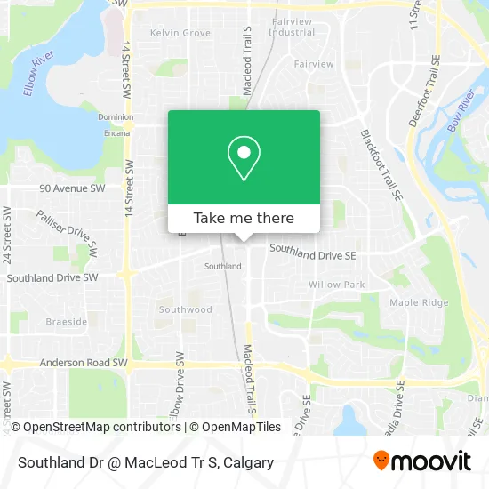 Southland Dr @ MacLeod Tr S map