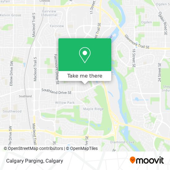 Calgary Parging map