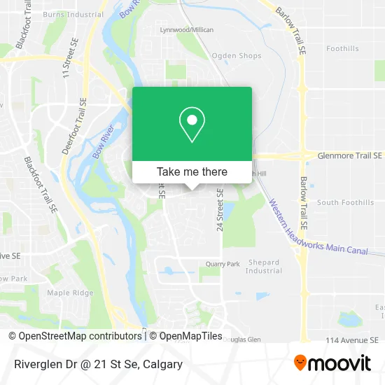 Riverglen Dr @ 21 St Se map