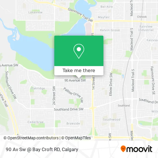 90 Av Sw @ Bay Croft RD map