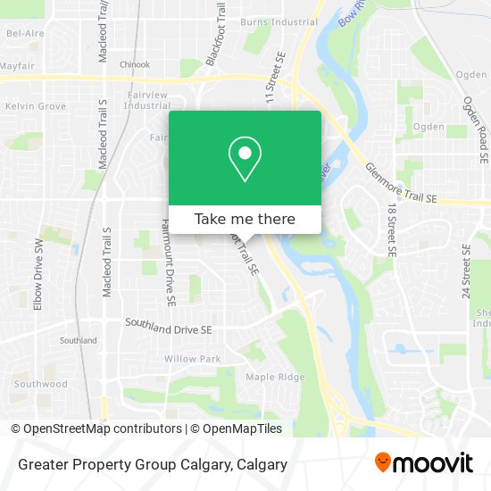 Greater Property Group Calgary map