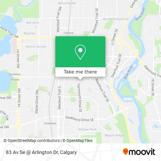 83 Av Se @ Arlington Dr map