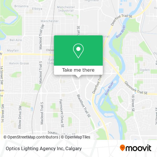 Optics Lighting Agency Inc map