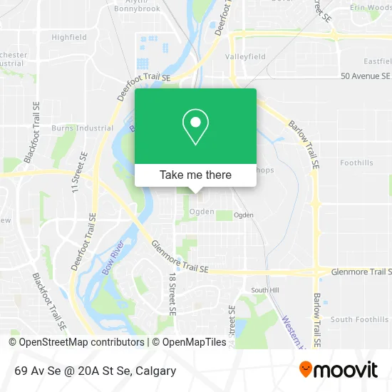 69 Av Se @ 20A St Se map