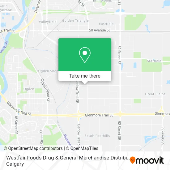 Westfair Foods Drug & General Merchandise Distribu map