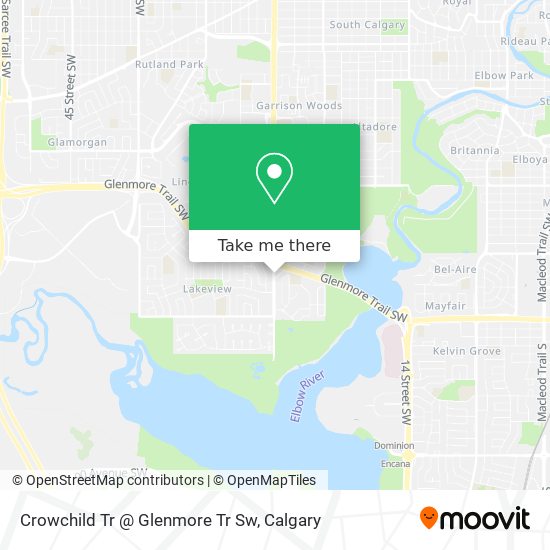 Crowchild Tr @ Glenmore Tr Sw plan