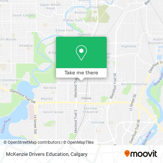McKenzie Drivers Education map