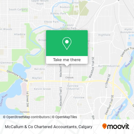 McCallum & Co Chartered Accountants map