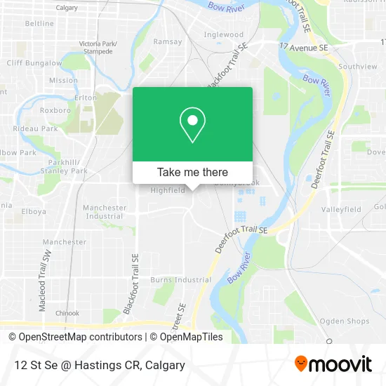 12 St Se @ Hastings CR map