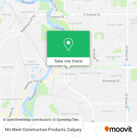 NU-West Construction Products map