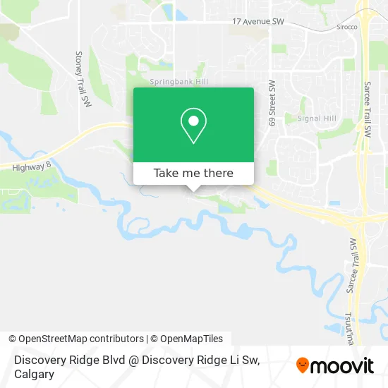 Discovery Ridge Blvd @ Discovery Ridge Li Sw map