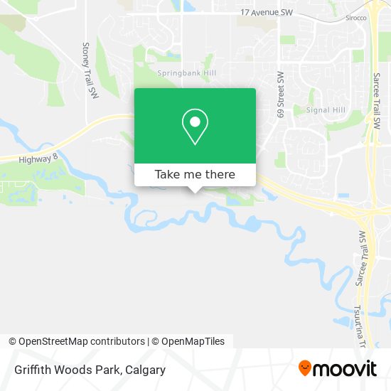 Griffith Woods Park map